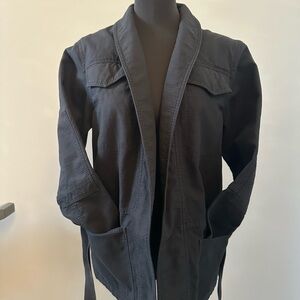 Wilfred Aritzia Classic Black Cotton Jacket